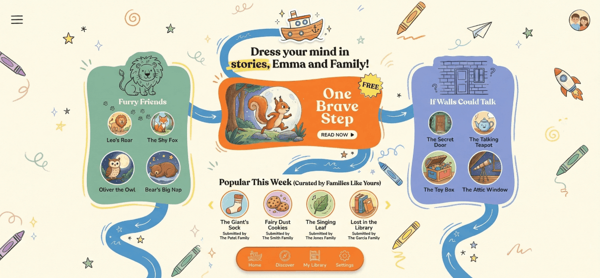 StoryArk app interface